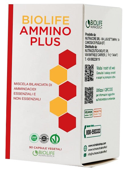 nutraceutica biolife biolife ammino plus 90 capsule ean 8056249810254