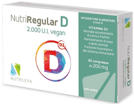 nutrileya nutriregular d 2000ui vegan 60 compresse nutrileya ean 8055728150645