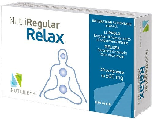 nutrileya srl nutriregular relax 20 compresse nutrileya ean 8055728150478