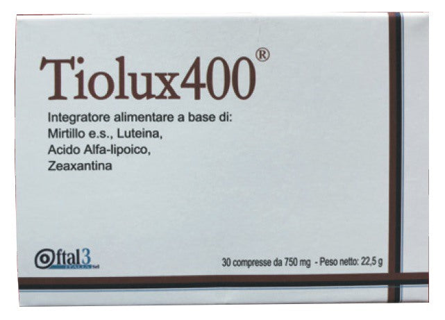 oftal 3 tiolux 400 30 compresse tiolux