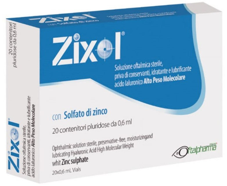 oftalpharma srl gocce oculari zixol 20 flaconcini 06 ml