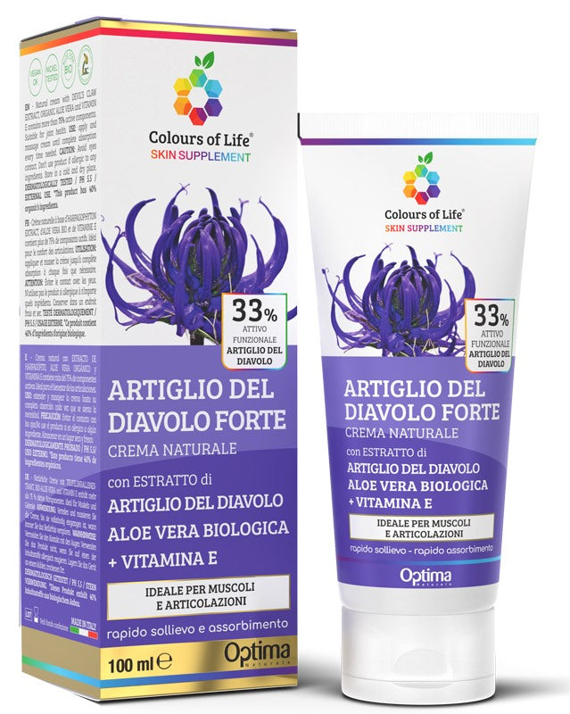 optima naturals colours of life skin supplement artiglio del diavolo 33 crema 100 ml colours of life ean 8052432437826