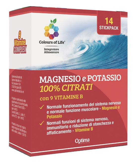optima naturals magnesio potassio vit b 14 stick optima ean 8052432438359
