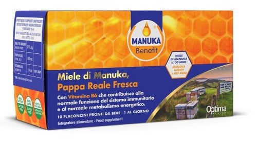optima naturals manuka benefit pappa reale manuka vitamina b6 10 flaconcini 10 ml optima ean 8052432437130
