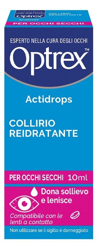 optrex collirio reidratante occhi secchi optrex actidrops 10 ml optrex ean 8050624481701