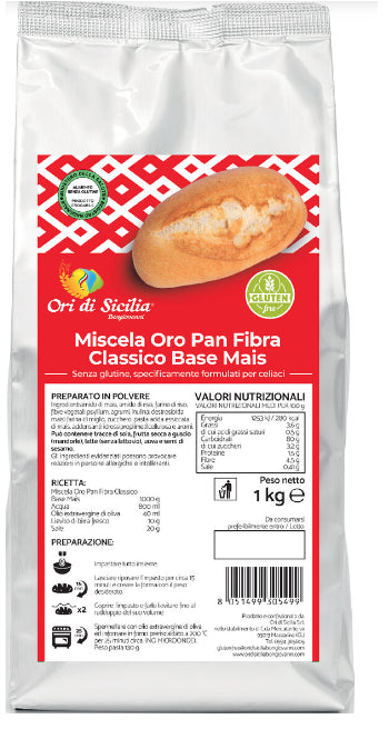ori di sicilia mix oro pan base mais 1 kg ean 8051499307943