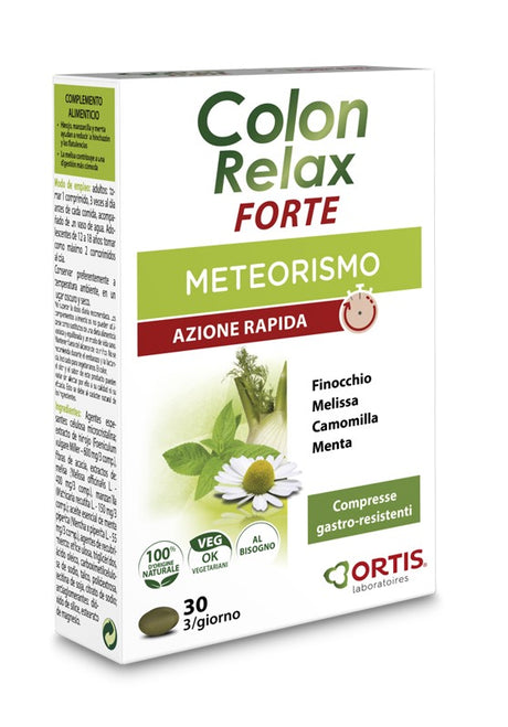 ortis laboratoires p colon relax forte 30 compresse ortis ean 5411386888109