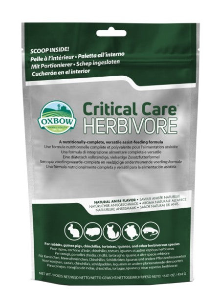 oxbow animal health critical care herbivore 450 g oxbow animal health ean 0744845701066
