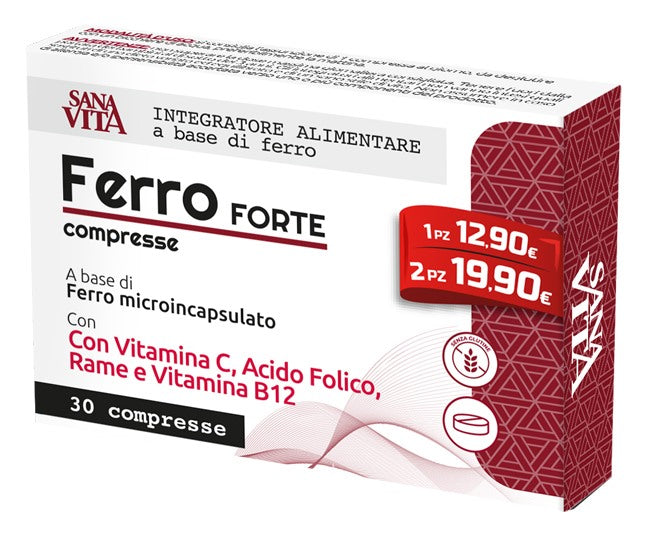 paladin pharma sanavita ferro forte 30 compresse sanavita ean 8052049553209