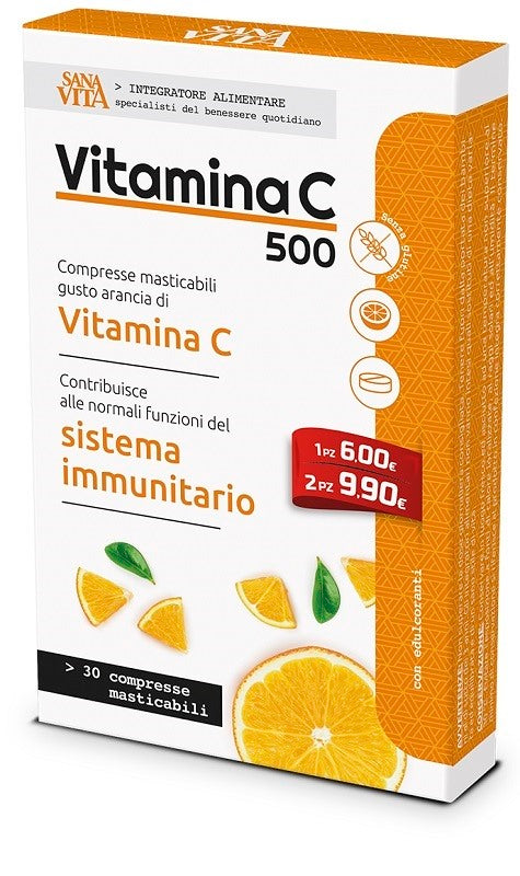 paladin pharma sanavita vitamina c masticabile 30 compresse santanna ean 8052049551496