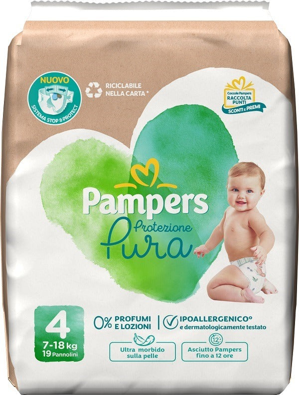 pampers pampers protezione pura maxi pannolini 19 pezzi pampers ean 8001480310872