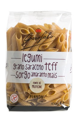 pastificio lucio garofalo garofalo pennoni pasta senza glutine legumi e cereali 400 g ean 8000139928680