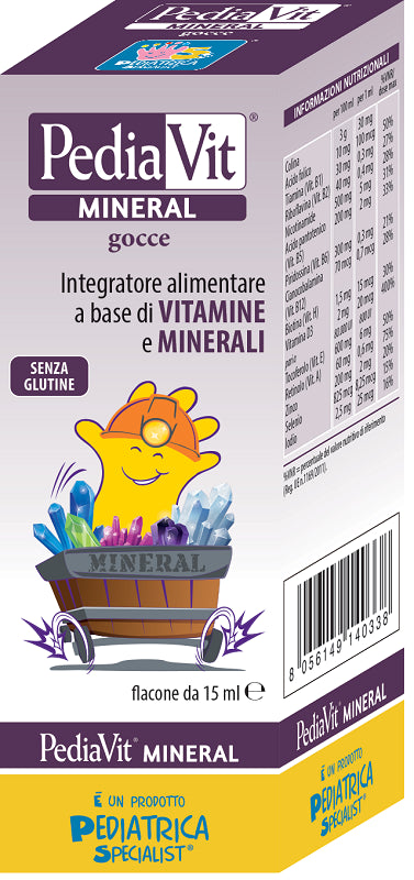 pediatrica pediavit mineral gocce 15 ml pediatrica ean 8051160661206