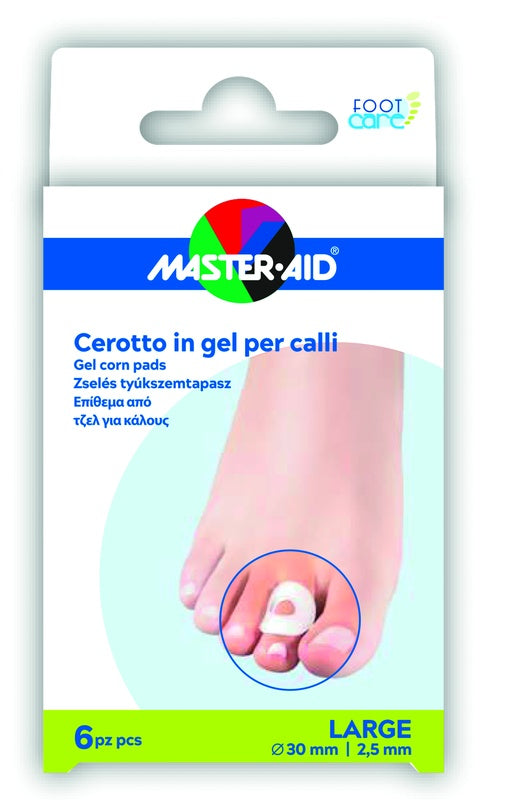 pietrasanta pharma cerotto protezione calli master aid footcare in gel large 6 pezzi b11 master aid ean 8032956145339