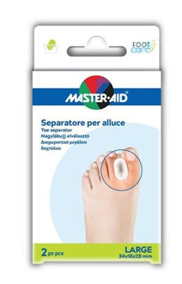 pietrasanta pharma separatore dita in gel master aid footcare per alluce large 2 pezzi d2 master aid ean 8032956144912
