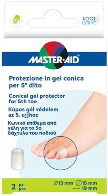 pietrasanta protezione conica master aid footcare 5 dito 2 pezzi c3 ean 8032956147500