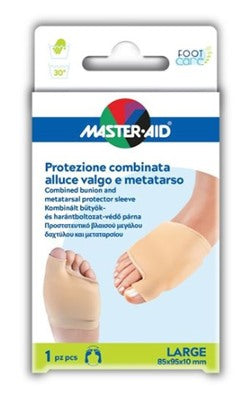 pietrasanta protezione master aid footcare per alluce valgo e metatarso large 1 pezzo d8 master aid ean 8032956144998