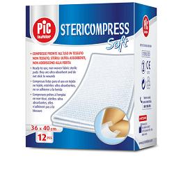 pikdare stericompress soft xl garza tnt 18x40cm 12 pezzi pic ean 8058090047995
