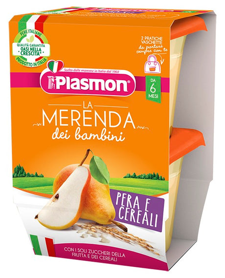 plasmon heinz italia plasmon la merenda dei bambini sapori di natura pera cereali asettico 2 x 120 g plasmon ean 8001040199046