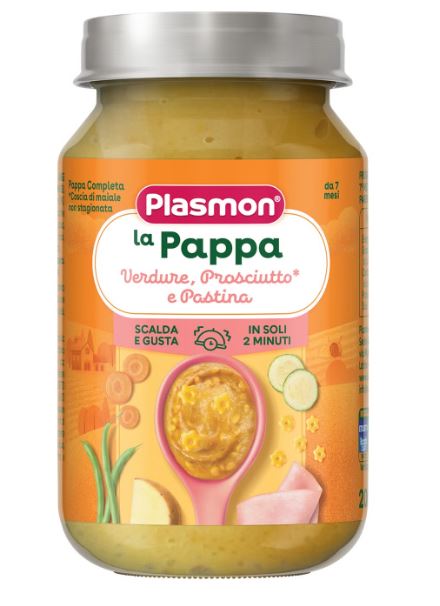 plasmon heinz italia plasmon la pappa verdure prosciutto e pastina 200 g plasmon ean 8001040422724