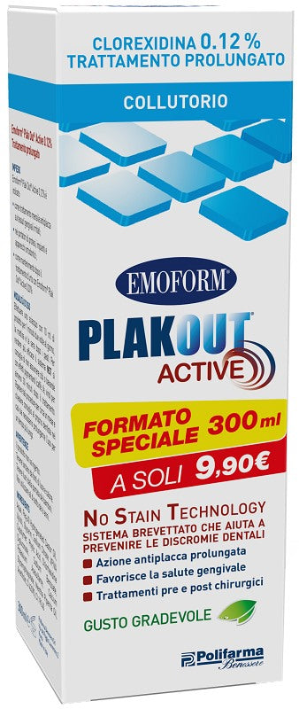 polifarma benessere emoform plak out 012 300 ml emoform ean 8056772951462