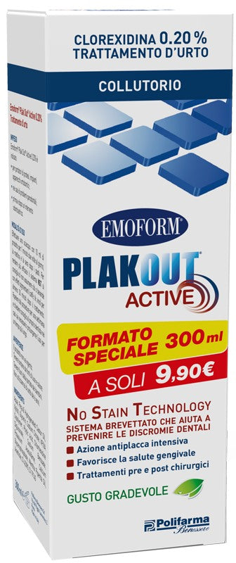 polifarma benessere emoform plak out 020 300 ml emoform ean 8056772951479
