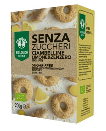 probios societa benefit ciambelline limonezenzero senza zucchero 200 g probios ean 8018699024377