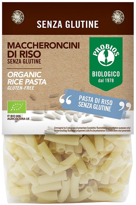 probios societa benefit maccheroncini di riso 400 g probios ean 8018699023769