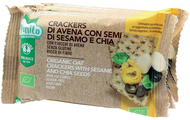 probios societa benefit panito crackers di avena con semi di sesamo e chia bio 4 pezzi da 35 g probios ean 8018699026418