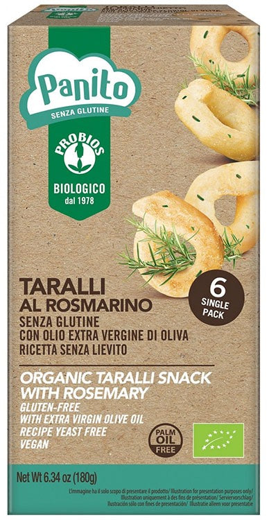 probios societa benefit panito taralli rosmarino senza glutine e senza lievito 180 g probios ean 8018699019410