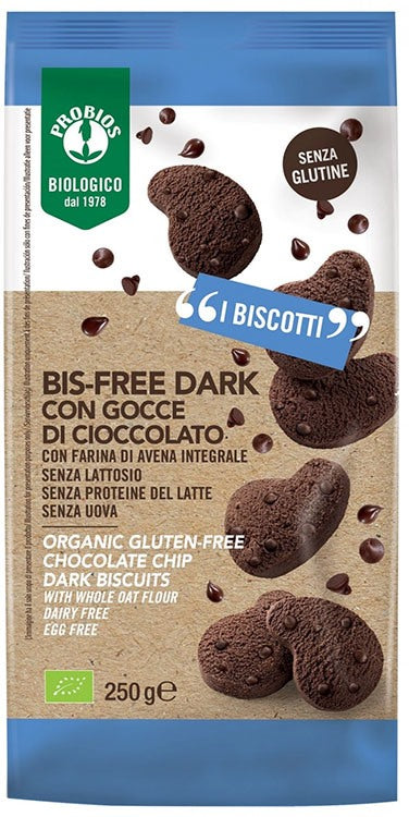 probios societa benefit probios biscotto bisfree dark gocce di cioccolato 250 g probios ean 8018699026166