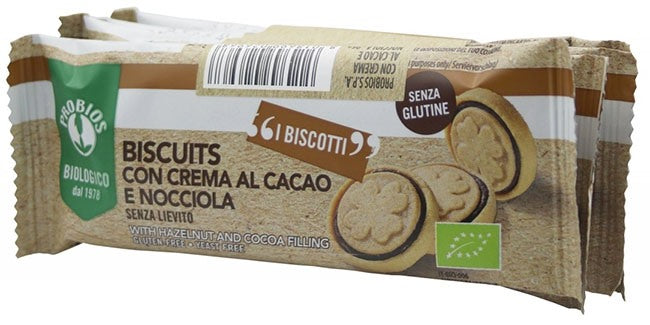 probios societa benefit probios biscuits crema cacao nocciola 4 pezzi da 24 g probios ean 8018699026968