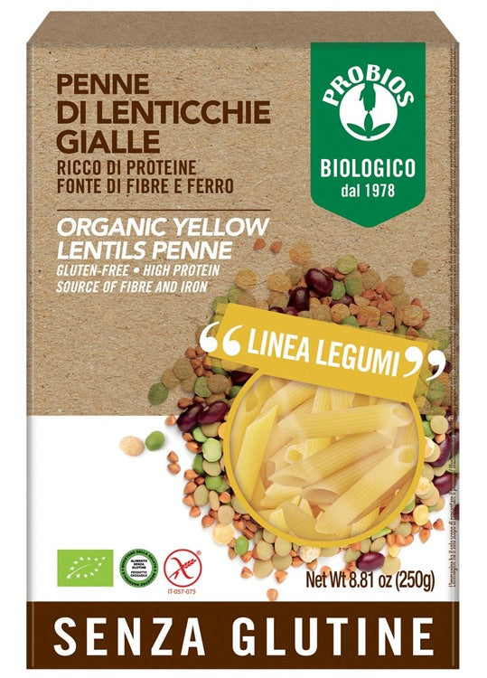probios societa benefit probios penne lenticchie gialle 250 g probios ean 8018699020713