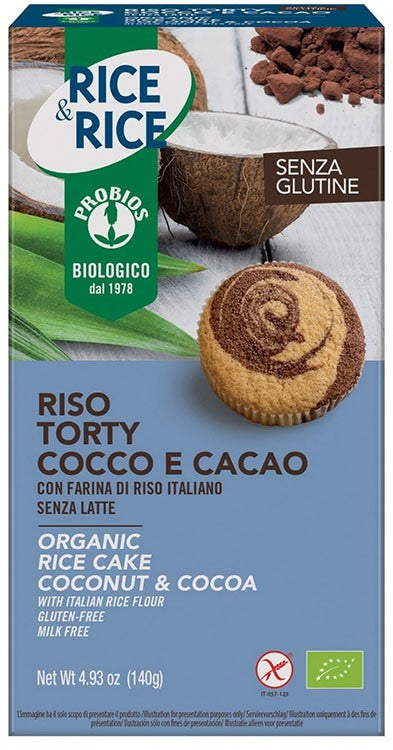 probios societa benefit probios riso torty cocco cacao 140 g probios ean 8018699025114