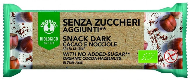 probios societa benefit probios snack dark senza zuccheri aggiunti 25 g probios ean 8018699026319