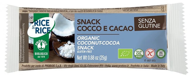 probios societa benefit ricerice snack cocco cacao 25 g probios ean 8018699022328