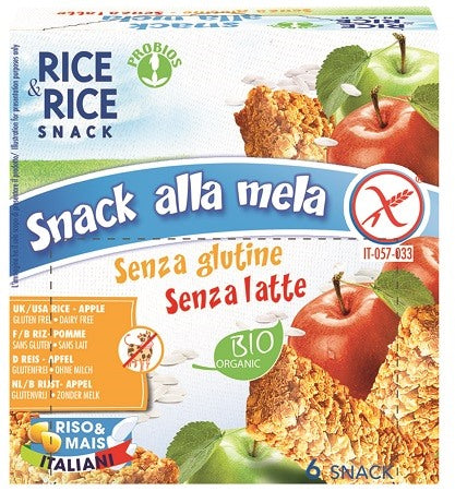 probios societa benefit ricerice snack di riso alla mela 6 x 21 g probios ean 8018699014187