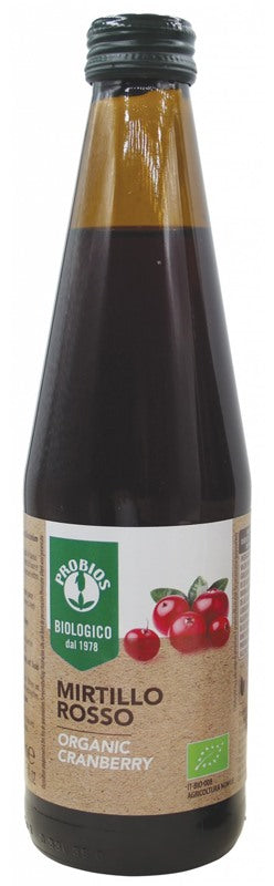 probios societa benefit succo di cranberry mirtillo rosso 330 ml probios ean 8018699019472