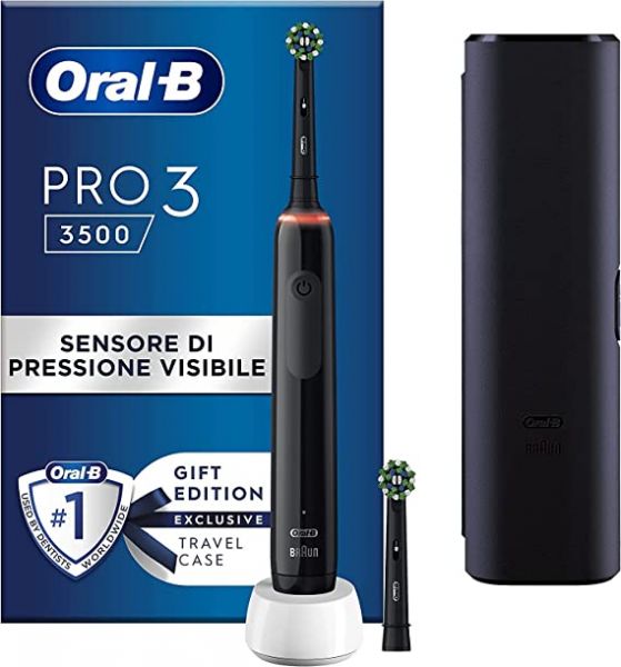 procter gamble oral b pro 3 black spazzolino elettrico 2 refill oral b ean 8006540759790