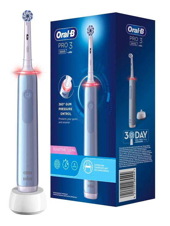 procter gamble oral b pro 3 blu sensitive spazzolino elettrico 2 refill oral b ean 8006540759813