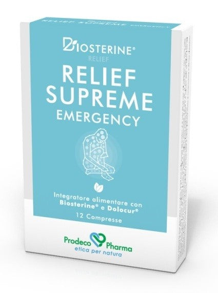 prodeco pharma biosterine relief supreme emergency 12 compresse biosterine