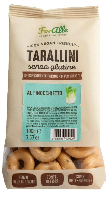 re food foralle tarallini al finocchietto 100 g ean 8023036000020