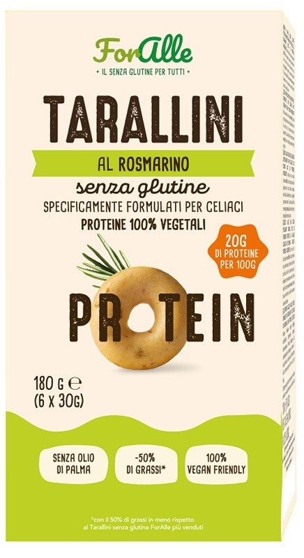 re food foralle tarallini proteici rosmarino 6 bustine da 30 g foralle ean 8023036000303