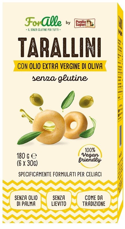 re food foralle tarallini senza glutine olio extra vergine doliva 6 bustine da 30 g foralle ean 8023036000112