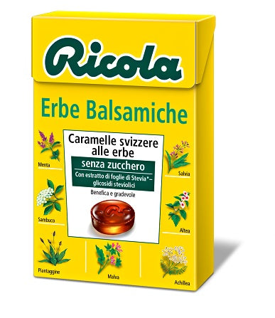 ricola ag ricola erbe balsamiche senza zucchero 50 g ean 7610700901007