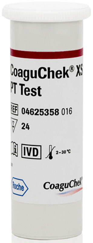 roche diagnostics strisce reattive per dispositivo autodiagnostico coaguchek xs pt test 24 pezzi coaguchek ean 4015630936809