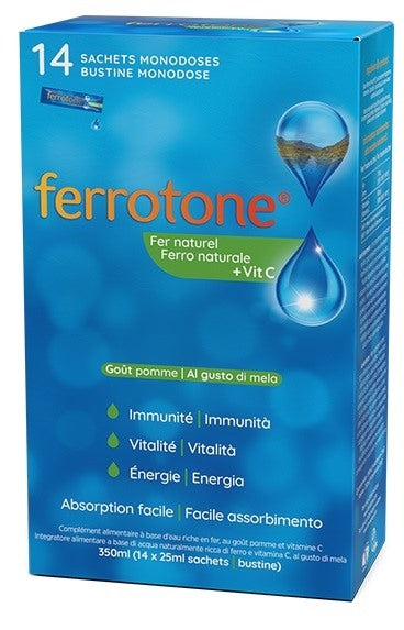 schwabe pharma italia ferrotone apple 14 bustine ean 5000488303025