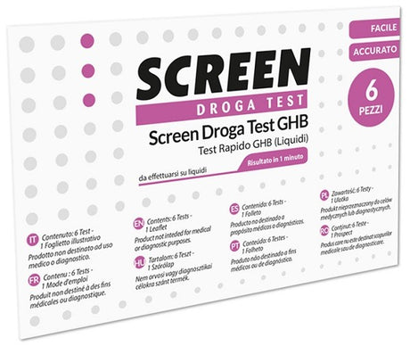 screen italia screen droga test ghb test rapido 6 pezzi ean 8059015833396