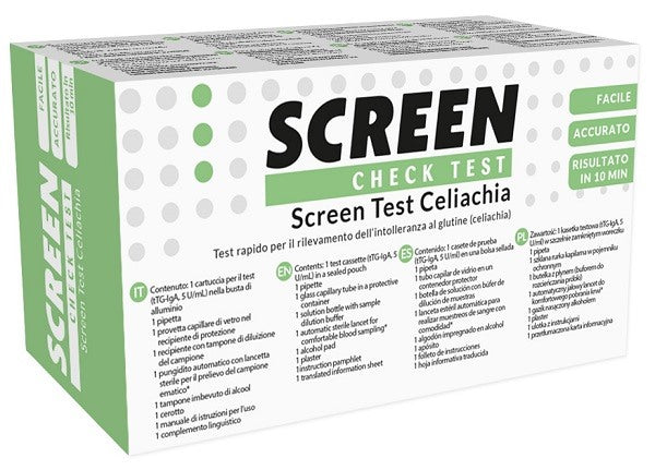 screen italia screen test rapido screen test celiachia per rilevazione intolleranza glutine 1 pezzo screen italia ean 4260173431674