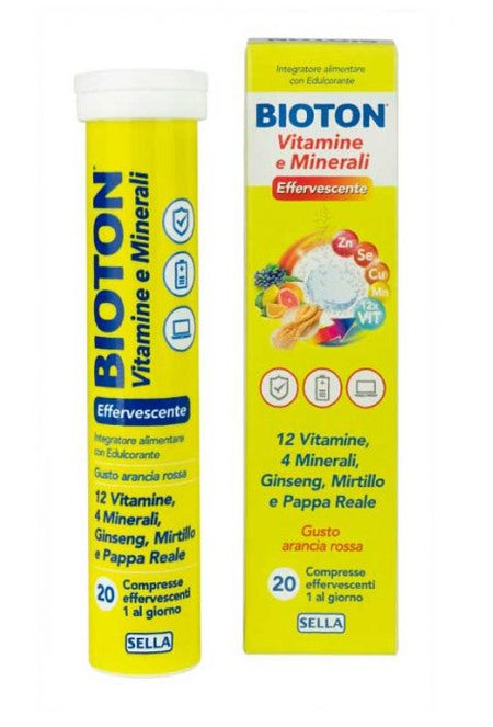 sella bioton vitamine e mineali 20 compresse effervescenti bioton ean 8032632601401